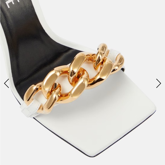 White Versace size 35 chain sandal - Picture 2 of 4